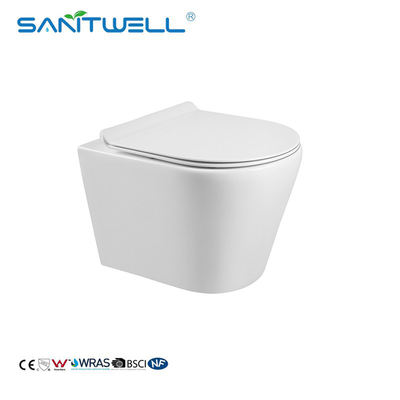 European Standard Ceramic Rimless wall-hung toilet P-trap180mm