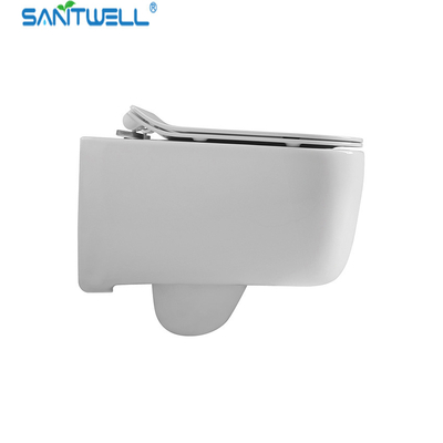 Sanitwell SWJ0225 Bathroom wc white toilet bowl rimless flush