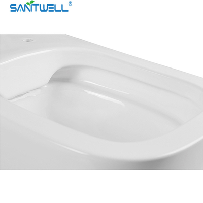 Sanitwell SWJ0225 Bathroom wc white toilet bowl rimless flush