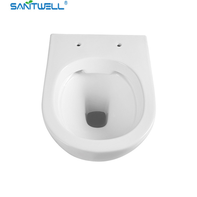 Chaozhou Fashion Models Sanitwell SWJ0325 Bathroom wc white toilet bowl rimless flush
