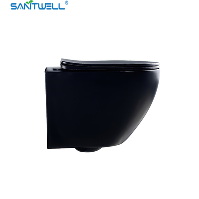 SWJ0325MB Bathroom wc Sanitary Ware white toilet bowl rimless flush for European Market