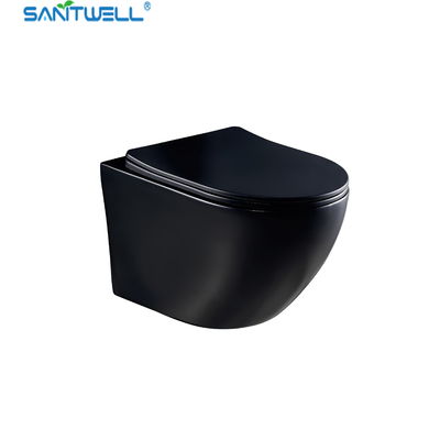 SWJ0325MB Bathroom wc Sanitary Ware white toilet bowl rimless flush for European Market