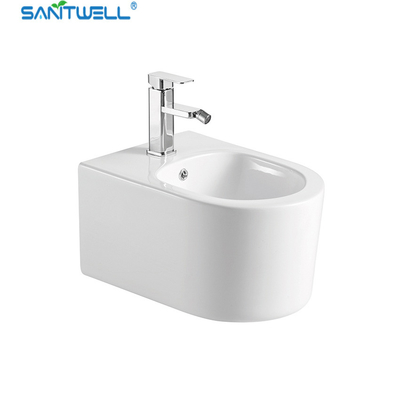 SWJ0431 Bathroom WC pan White Wall Hung Bidet 490*370*300 mm size , Floor mounted bidet