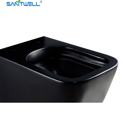 Wall Hung Toilets Sanitwell SWJ0525MB Bathroom WC white toilet bowl rimless flush