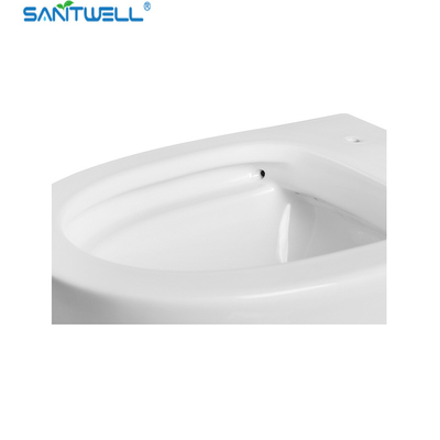 Sanitwell SWJ0925 Bathroom wc white toilet bowl rimless flush