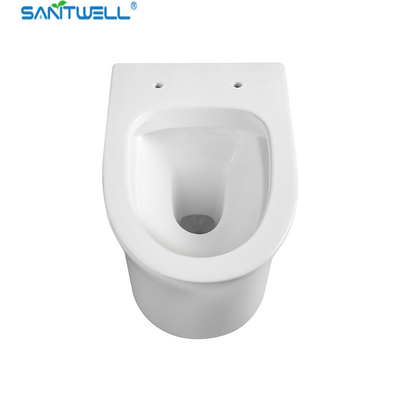 Sanitwell SWJ0925 Bathroom wc white toilet bowl rimless flush