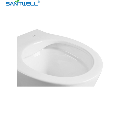 China Sanitwell SWJ1025 Bathroom wc white toilet bowl rimless flush