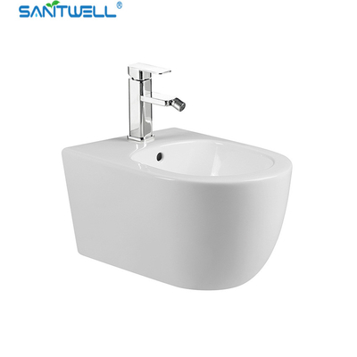 Wholesale Bathroom WC pan White Wall Hung Bidet 490*370*300 mm size Floor mounted bidet