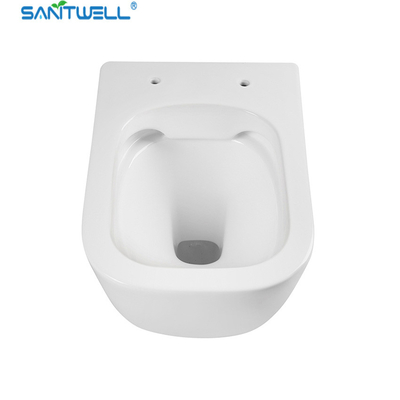 Popular Chaozhou New Design SWJ1225 Bathroom wc white toilet bowl rimless flush