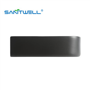 Matt black glaze Modern rectangular Art Wash Basin Color Wash Ceramic Basin vanity Wall hung Basin