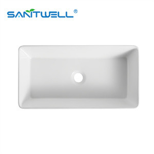 rectangular glaze Modern Art Wash Basin Color Ceramic Basin Above Counter Basin Wall hung Basin