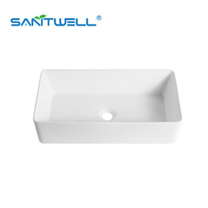 rectangular glaze Modern Art Wash Basin Color Ceramic Basin Above Counter Basin Wall hung Basin