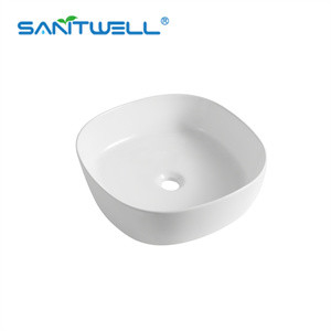 Modern Styles Glaze Modern rectangular Art Wash Basin Color Ceramic Basin Above Counter Basin