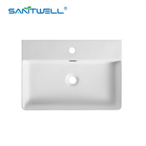 Modern rectangular China Suppliers Art Ceramic Basin Color Wash Basin Ceramic Above Counter Basin