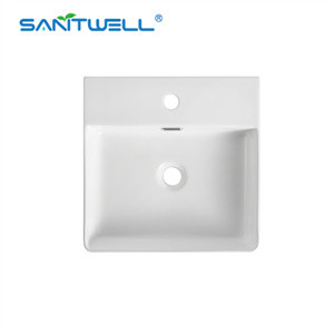 Art Wash Basin Modern Rectangular Color Wash Ceramic Basin vanity Single Hole Sink