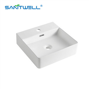 Art Wash Basin Modern Rectangular Color Wash Ceramic Basin vanity Single Hole Sink