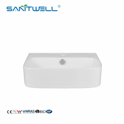 China Suppliers Modern rectangular Bathroom Art Basin Color Wash Basin Ceramic Basin Above Counter Basin