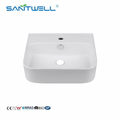 China Suppliers Modern rectangular Bathroom Art Basin Color Wash Basin Ceramic Basin Above Counter Basin
