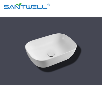White Art Wash Ceramic Basin Popular Design Above Counter Basin Sanitary Ware Bathroom Sink