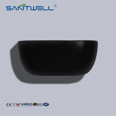 Above Counter Basin Matt Black Color Wash Basin Ceramic Basin Bathroom Sink