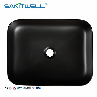 above counter basin Hot sales sanitary ware ceramic basin handmade matt black wash basin