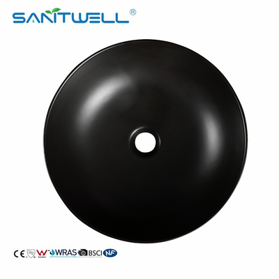 Hot sales above counter basin sanitary ware ceramic basin handmade matt black wash basin