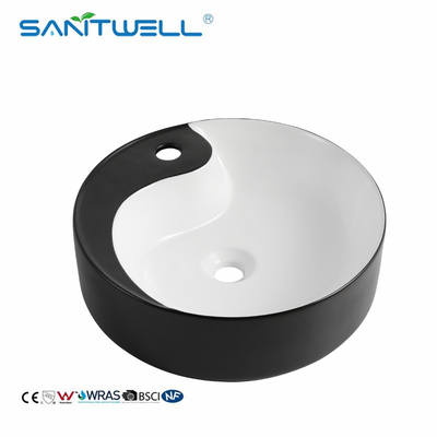 Thin Edge Ceramic Vessel Sink  Washing Ceramic Basin Countertop Ultra  Bathroom Above Counter Basin