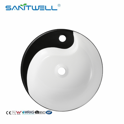 Thin Edge Ceramic Vessel Sink  Washing Ceramic Basin Countertop Ultra  Bathroom Above Counter Basin