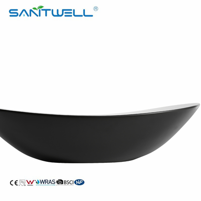 AB478 Ceramic Vessel Sink Above Counter Basin Ultra Thin Edge Bathroom Art Basin