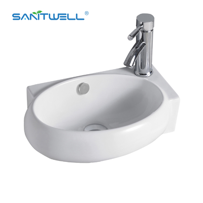 White above counter ceramic basin AB8304 Vessel Sink  WashBasin Countertop Ultra Thin Edge Bathroom Art Basin