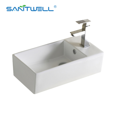 Modern Simple Ceramic Basin Lavabo Above Counter Basin Bathroom Wash Hand Basin