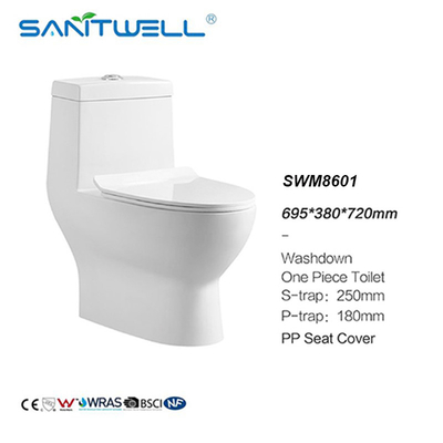 Chaozhou 2023 China Suppliers Dual Flush One Piece Wc Ceramic Single Unit Toilet SWM8601