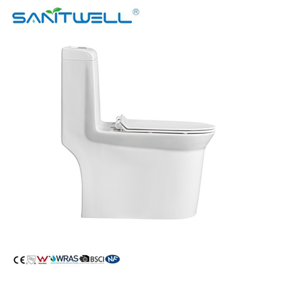 ceramic one piece toilet Popular sanitary ware bowl for bathroom SWM8610 Rimless Ceramic One Piece Toilet