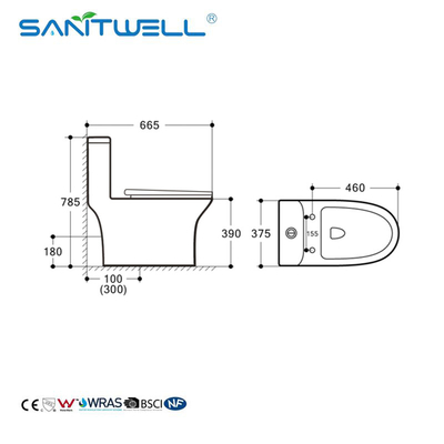 Sanitary wares one piece toilet Chaozhou with sink china supplier wholesalers bathroom SWM8614