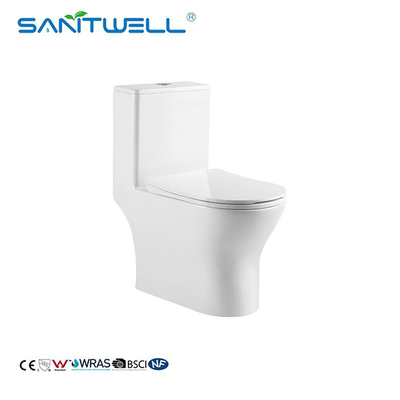 Popular Styles white washdown one piece western Chaozhou model human toilet closestool SWM8618