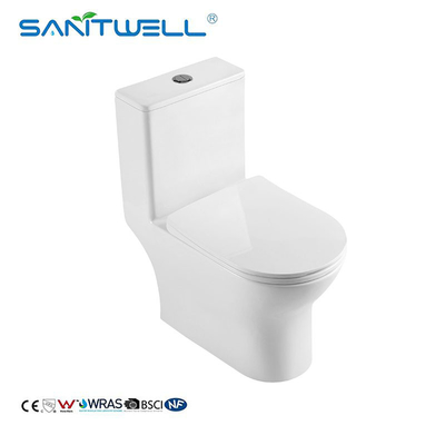 Popular Styles white washdown one piece western Chaozhou model human toilet closestool SWM8618