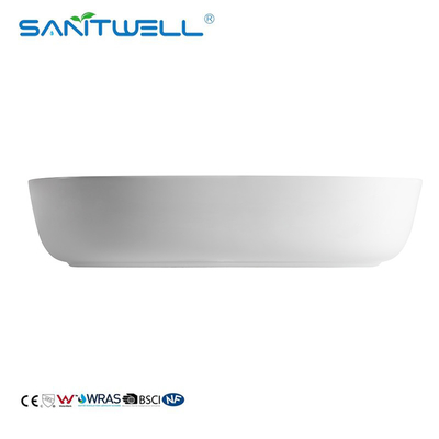 AB8475 Rectangular White Ceramic Basin Wall hung Wash Basin Bathroom Above counter basin Art Basin Sinks