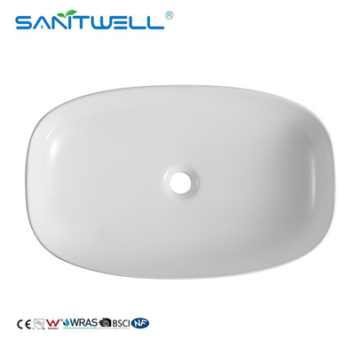 AB8483A Rectangular Shape Bathroom Sink Ceramic Wash Basin for bathroom above counter top