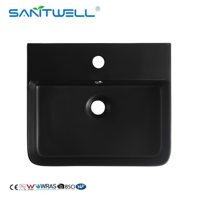 AB8589A-MB Rectangular hand matt black washing sink color bathroom art wash basin ceramic basin