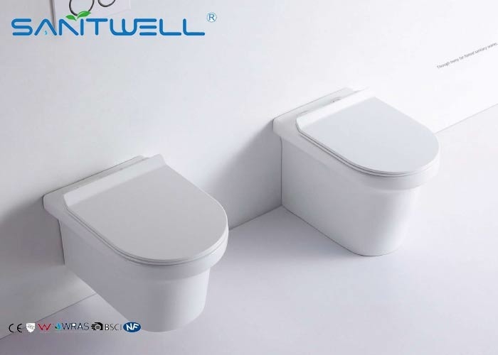 Wall Mounted Concealed Cistern Ceramic Toilet Modern Water Saver Flush Types