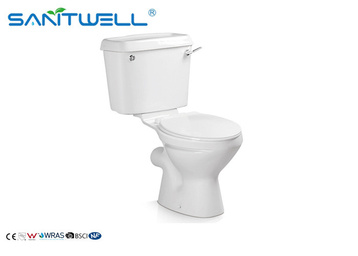 Round P trap S trap Ceramic Toilet Washdown Sanitary Ware 720*380*730 mm Size
