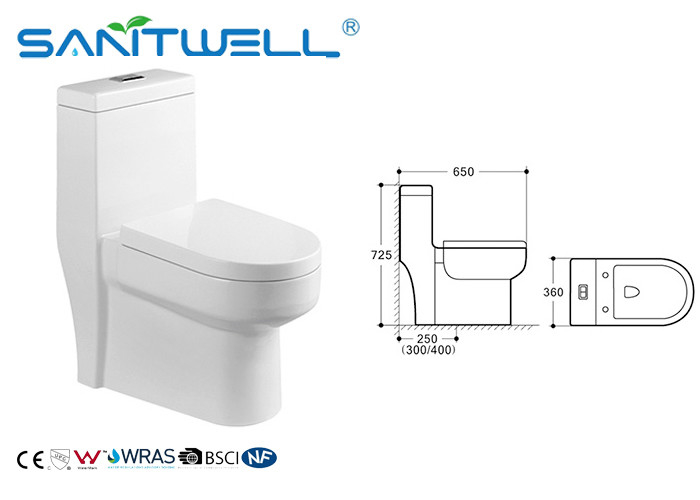 New Design Inodoro China Suppliers Siphonic WC Pipe glazed with antibacterial , S trap toilet