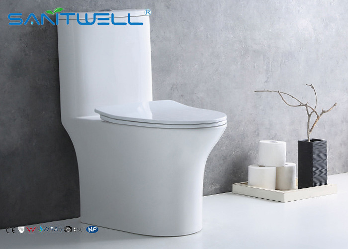Round s trap siphonic wc one piece fitting watermark toilet SWS08011