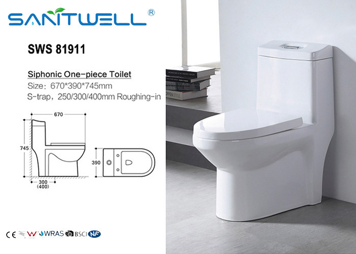 Bathroom American Standard Siphonic Toilet Supper Swirling SWS81911