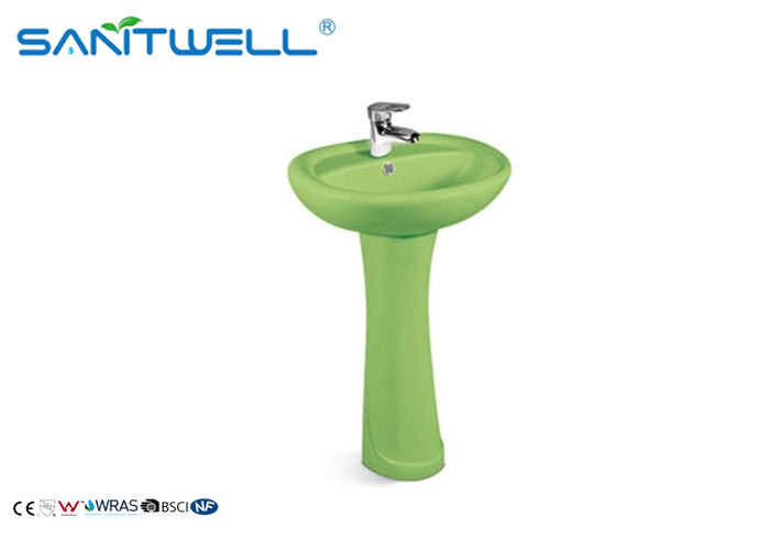 Hotel bathroom sanitary ware pedestal wash hand basin SWC541 modle