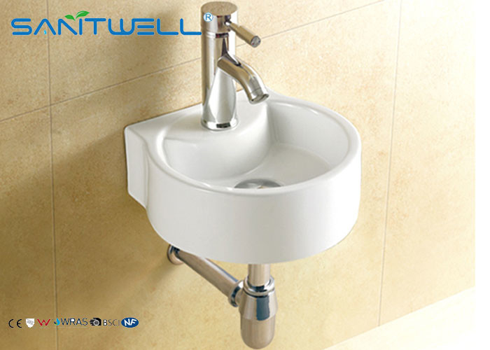 Modern wall mounted basin  popular and artistic shape 295*290*110 mm