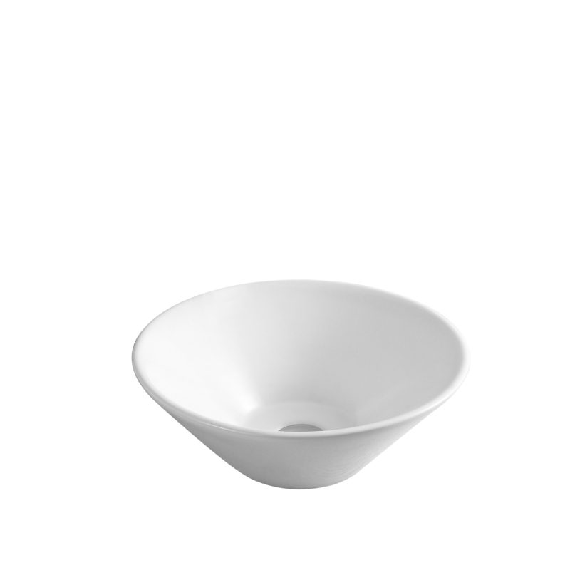 Chaozhou Supplier Modern Basin Sink Bathroom Ceramic Above Counter Washbasin With Bowl Shape