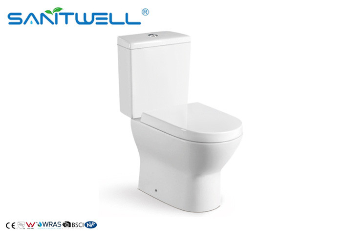 Chaozhou Bathroom SWC2221 Ceramic Toilet 700 * 370 * 790 MM  Two Piece Toilets
