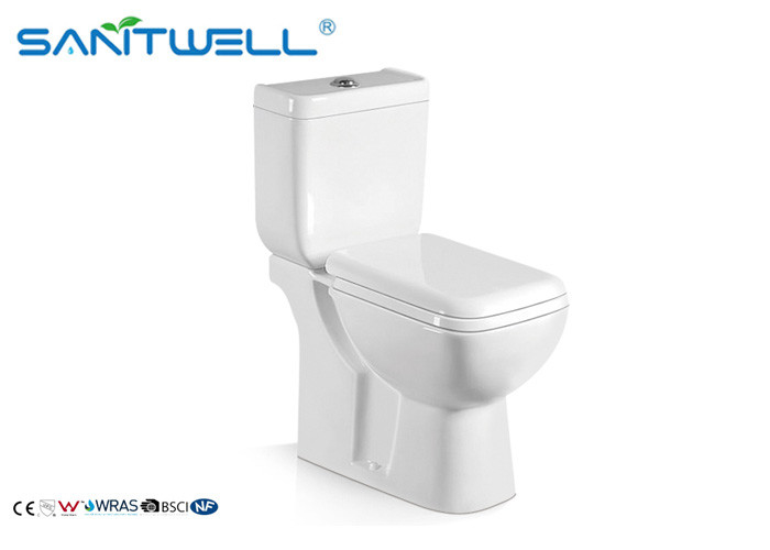 Contemporary Flush Ceramic Toilet Square Design With 5 Years Guarantee