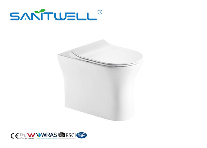Floor Standing Toilet One Piece WC Dual Flush Water Saving 580 * 365 * 420mm
